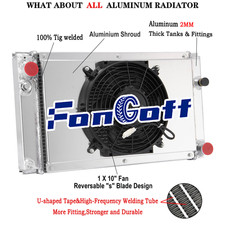 3 Rangées Alu Radiateur pour