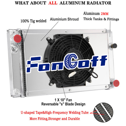 Rangées radiateur shroud - 3,