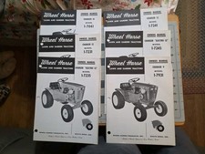 6 Original 1960's Wheel Horse  Owners Manual Charger 9 10 12 7231 7245 7241 Etc