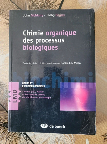 Chimie organique des - chimie, processus