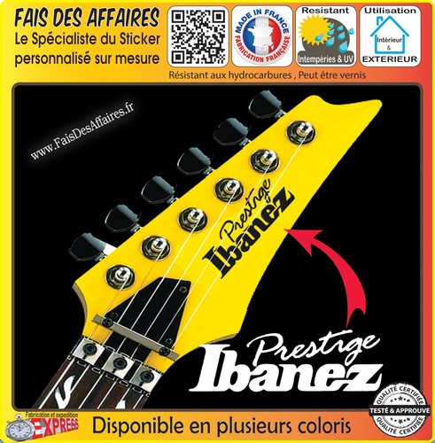 Sticker autocollant ibanez - autocollant,