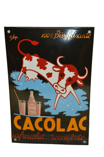 Plaque émaillée cacolac - plaque,