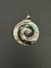 Gros pendentif en Argent Massif 925 et Nacre