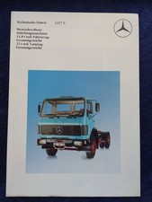 Mercedes Benz 1217 S Tractor Unit Technical Data Brochure 7.1983