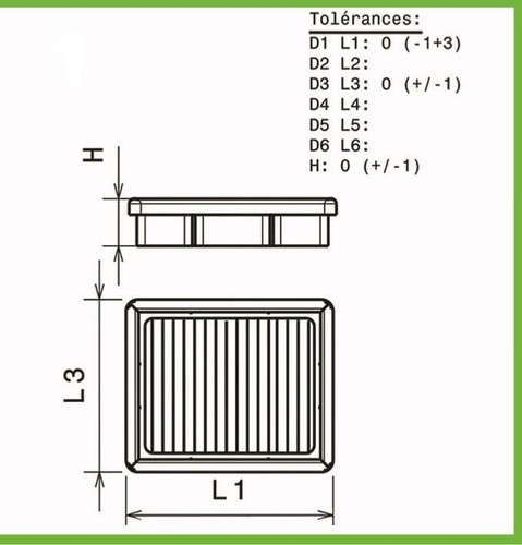 Filtre air green pour - air,