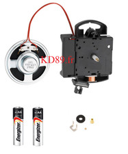 Mouvement  pendule à balancier + sonnerie de mini comtoise 21 mm Hermle 2214 