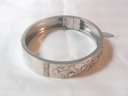 Bracelet jonc ancien argent - ancien,