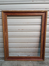 Cadre en bois et stucs dorés Napoléon III fin XIXe siècle - feuillure 60 x 48 cm