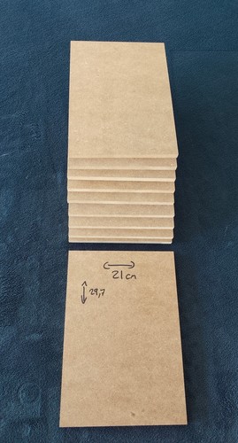 Lot plaques mdf - de,
