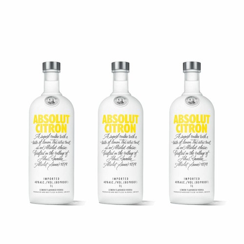 Absolut vodka citron set - vodka, 3