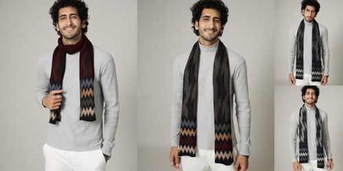 écharpe laine cashmere - laine,