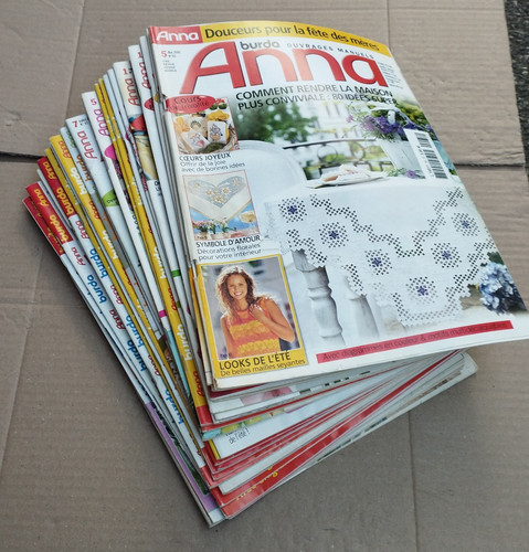 Lot magazines anna burda - magazines,