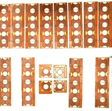 quatorze éléments de vitraux