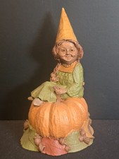 Tom Clark Gnome Figurine "Pumpkin" 1986 Ed 67 Cairn Studio Halloween Retired COA
