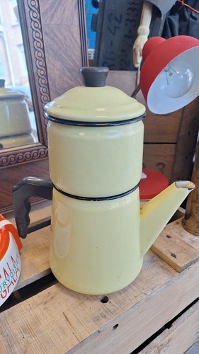Grande cafetière émaillée - cafetière,