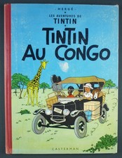 TINTIN AU CONGO – 1959 B28 – HERGE – TINTIN ET MILOU - TINTINOPHILE BD VINTAGE