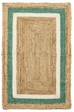 Jute Naturel Kilim Salle à