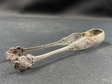 Art Nouveau Silver or Silver Metal Sugar Tongs