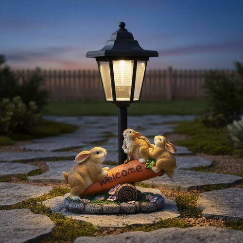 Statue lumineuse solaire - statue,