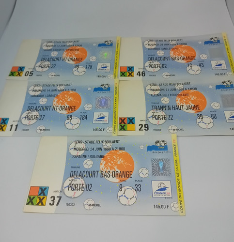 Lot tickets billets football - 5,