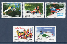 SERIE TIMBRES 4329-4333 NEUFS XX - CHAMPIONNATS DU MONDE SKI ALPIN -  PROMOTION