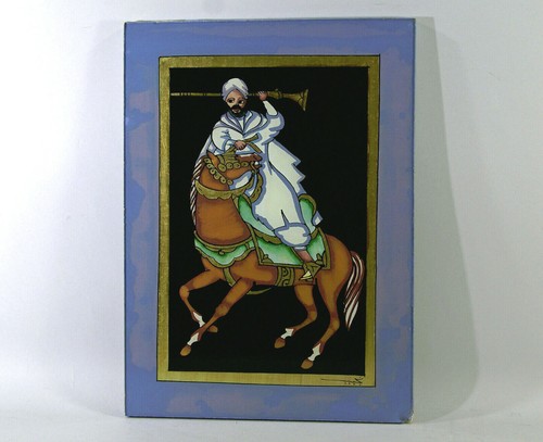 Peinture fixee sous verre - fixee,