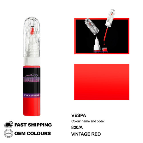 Pour vespa vintage red 820 - pour,