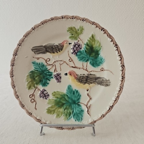 Assiette décor oiseaux aux - assiette,