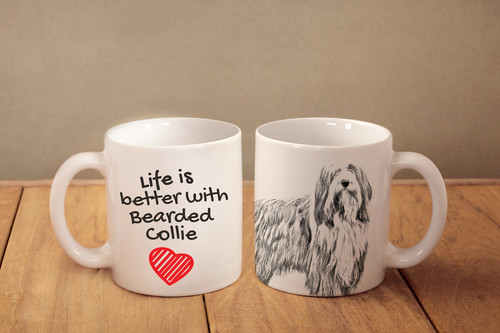 Bearded collie tasse en - collie,