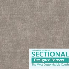 Floor Model Side Cover Venetian Taupe Corded Velvet