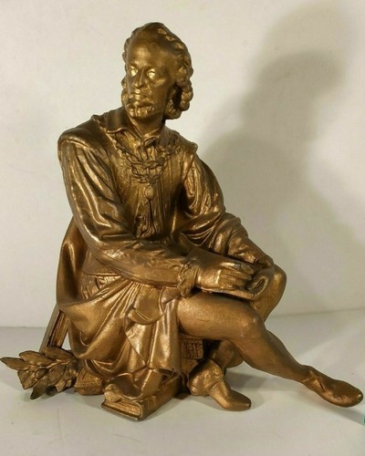 Rare ancienne statue écrivain - rare,