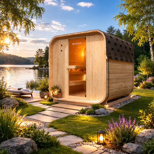 Outdoor sauna bois - sauna, en