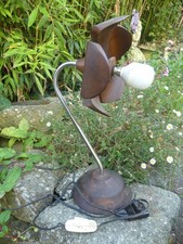 Olivier Mourgue? Desk lamp wooden base and lampshade metal foot 1960 38
