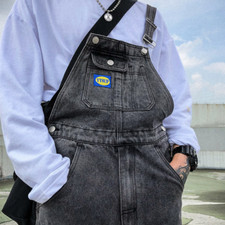 Jeans Hommes Bib And Brace Ensembles Peintres Engineer Salopette Workwears Pants