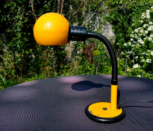 Lampe bureau vintage orange - lampe,