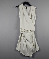 Sarah Pacini Sleeveless Tunic Faux Wrap Skort Romper Size 1 Italy