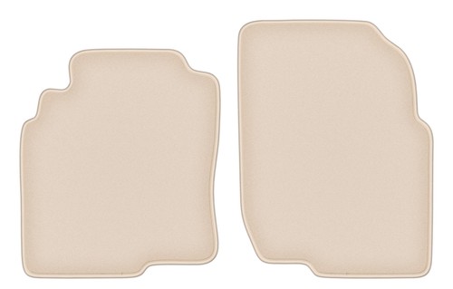 Tapis avant velours beige pour