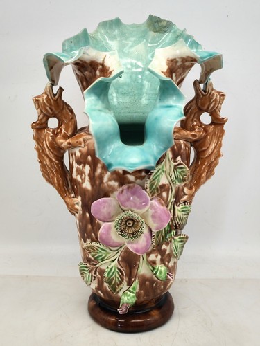 Ancien vase barbotine - vase,