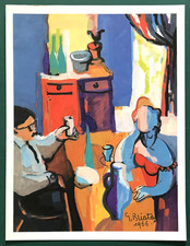 ILLUSTRATION EN COULEURS SIGNEE ET DATEE PAR GEORGES BRIATA, MARSEILLE