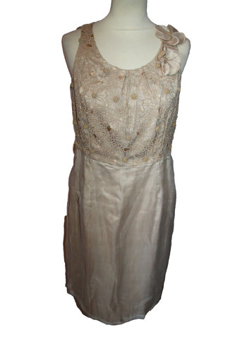 Robe soie broderies femme - robe,