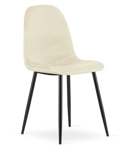 Fauteuil como velours beige - -,