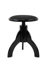 Tabouret De Piano, Rond, Noir