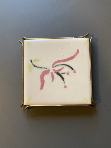 Ancien dessous plat carreau - dessous,