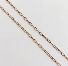 Chaine vintage or 18k mailles forçat Française 45 cm