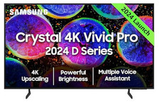 Samsung 138 cm (55 pouces) D Series Crystal 4K Vivid Pro Ultra HD Smart