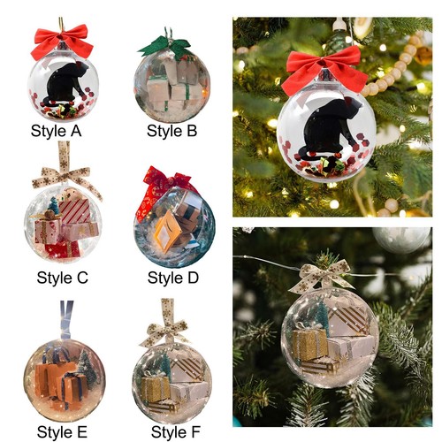 Boule noël transparente - de,