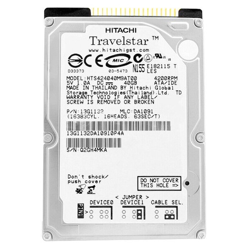 Disque dur hitachi 40go - hitachi,
