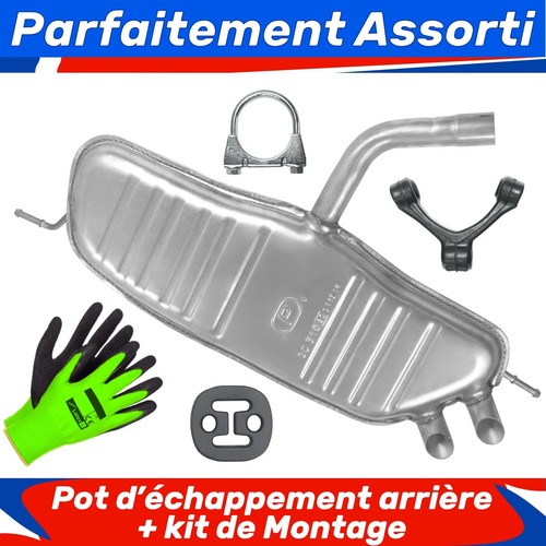 Pot échappement arrière - d’échappement,