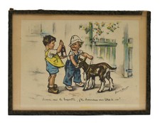 G Bouret dessin sous verre