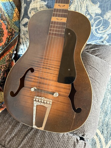 Archtop acoustic guitar brown - archtop,